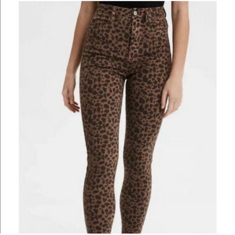 AE 360 Next Level Curvy Super High-Waisted Leopard Jegging